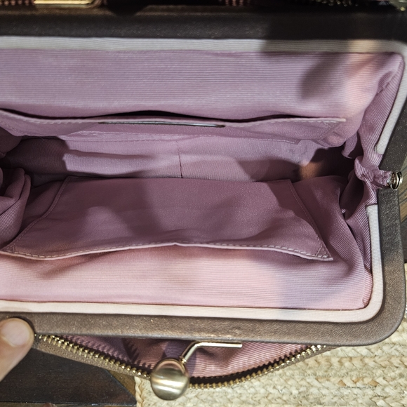 Coach Brown and Gold Chain Shoulder Bag - Picture 3 of 4